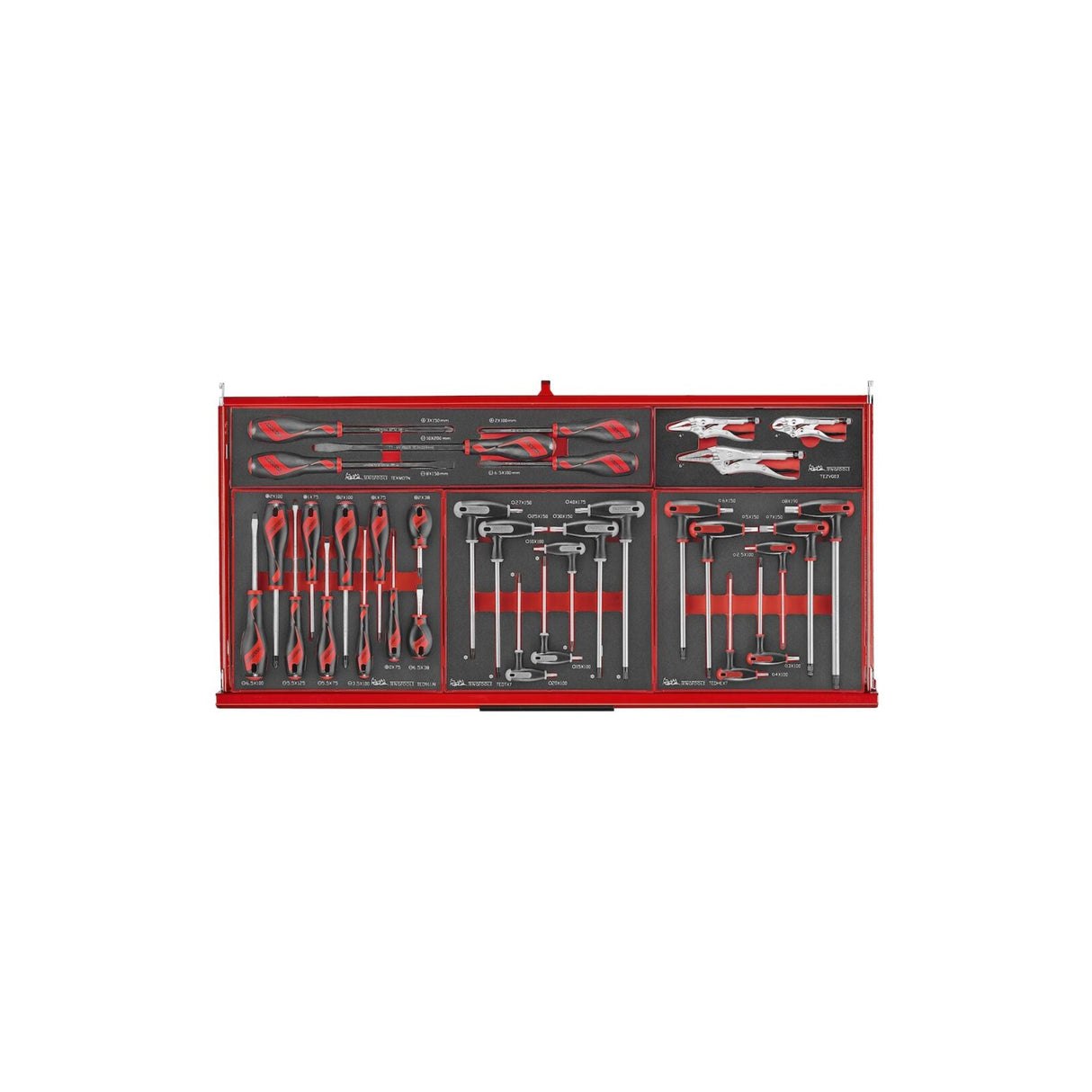 37" PRO35™ FOAM verktøysett 513 deler rød TKW37R513F