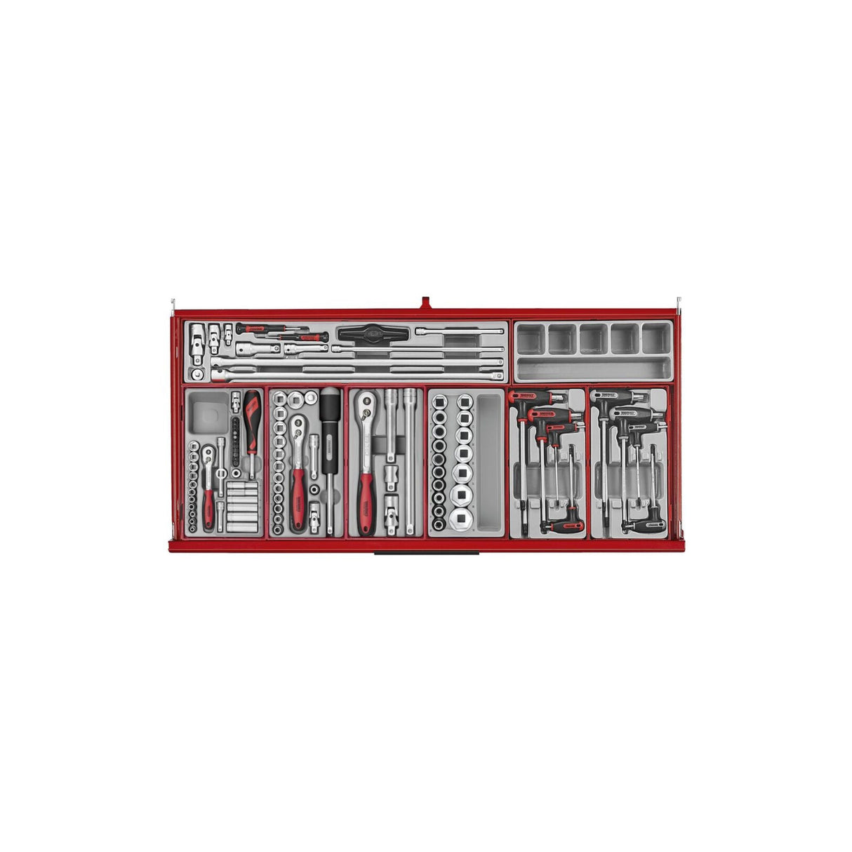 37" PRO35™ verktøysett 663 deler rød TKW37R663T
