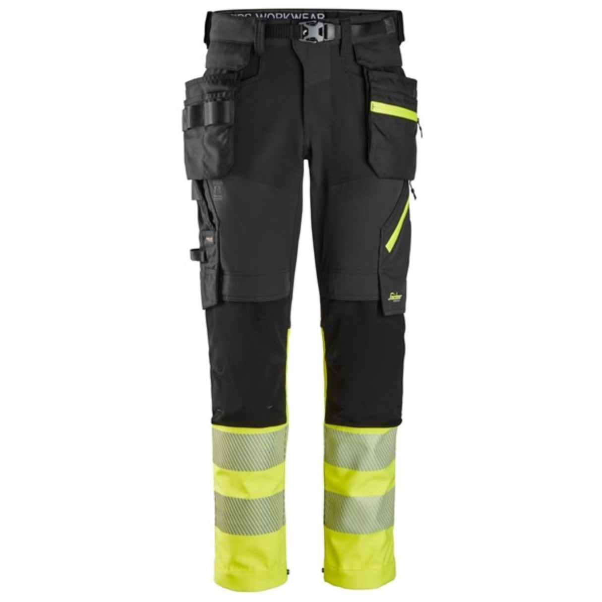 Softshellbukse 6935 High-Vis, med avtakbare hylsterlommer, Klasse 1