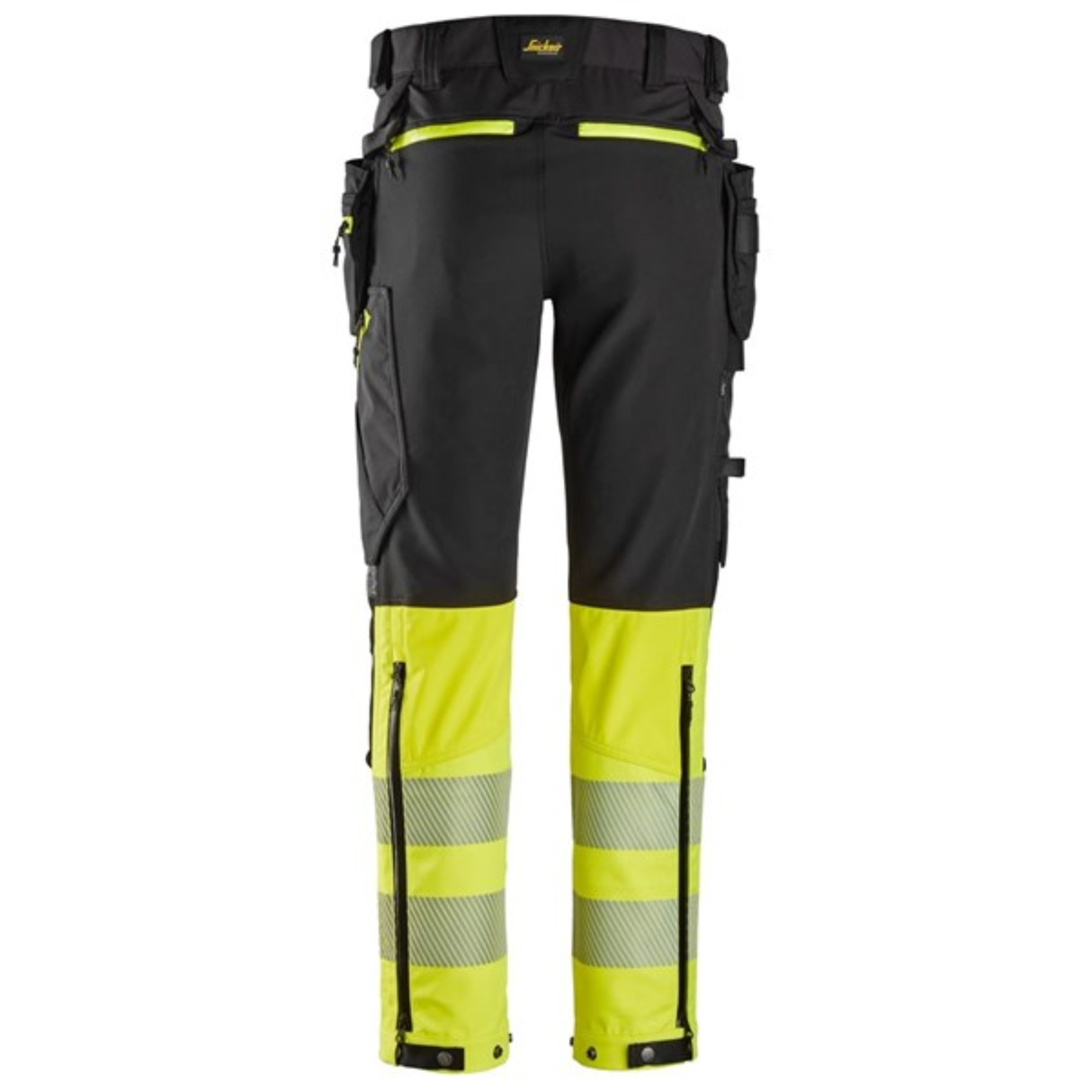 Softshellbukse 6935 High-Vis, med avtakbare hylsterlommer, Klasse 1