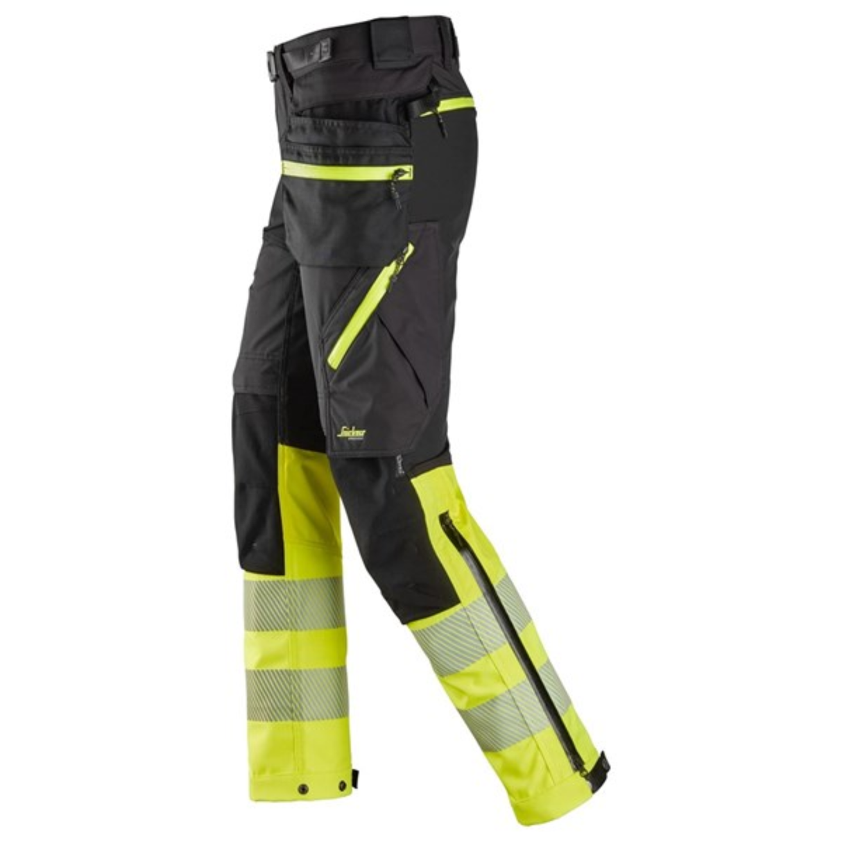 Softshellbukse 6935 High-Vis, med avtakbare hylsterlommer, Klasse 1