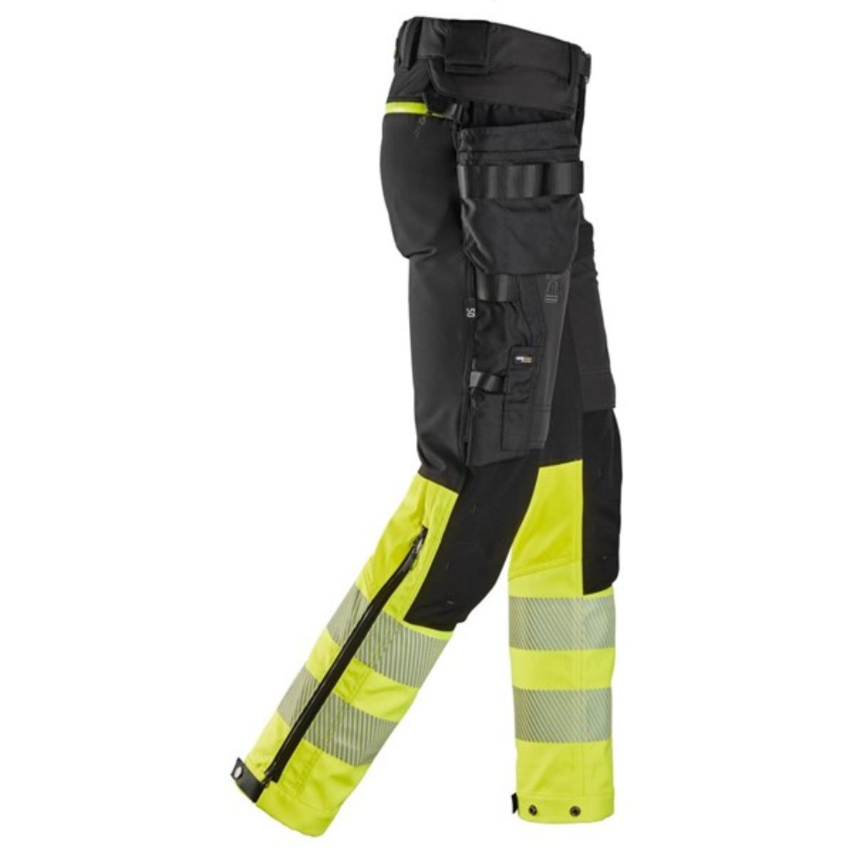 Softshellbukse 6935 High-Vis, med avtakbare hylsterlommer, Klasse 1