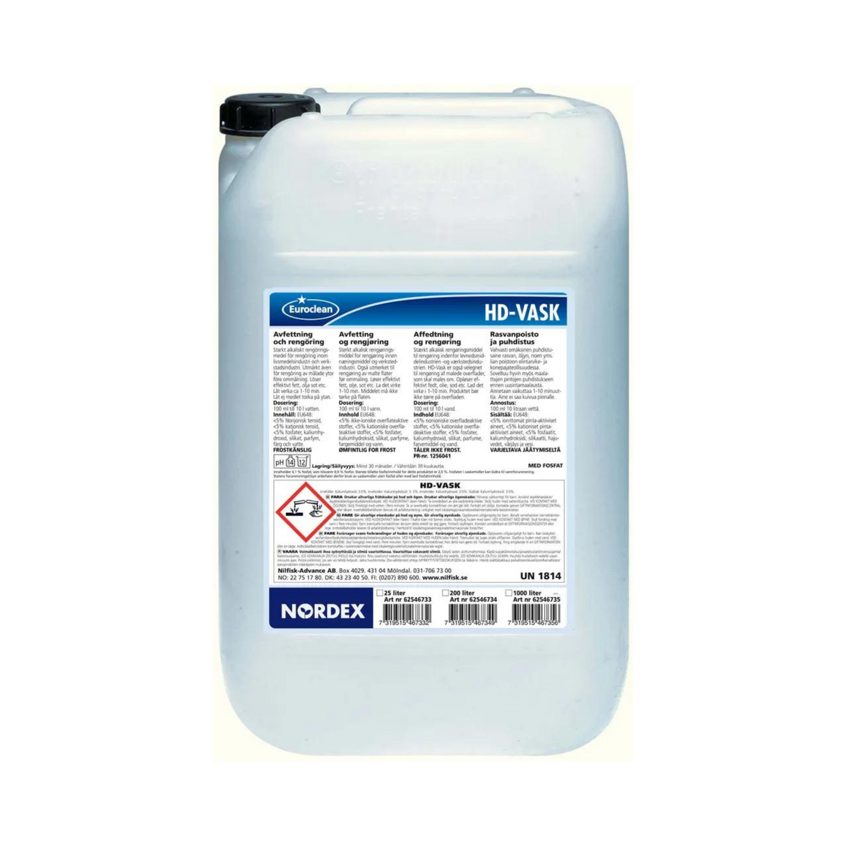 Euroclean HD-Vask 25ltr
