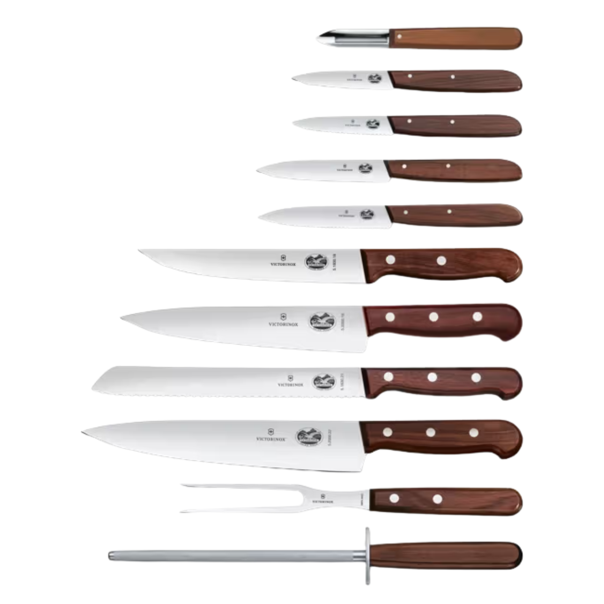 Victorinox Kebony knivblokk med 11 kniver
