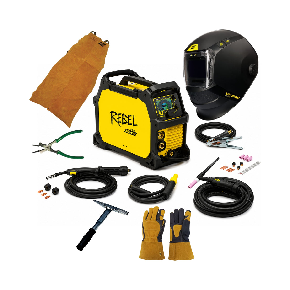 Komplett sveisesett ESAB Rebel™ EMP 205ic AC/DC