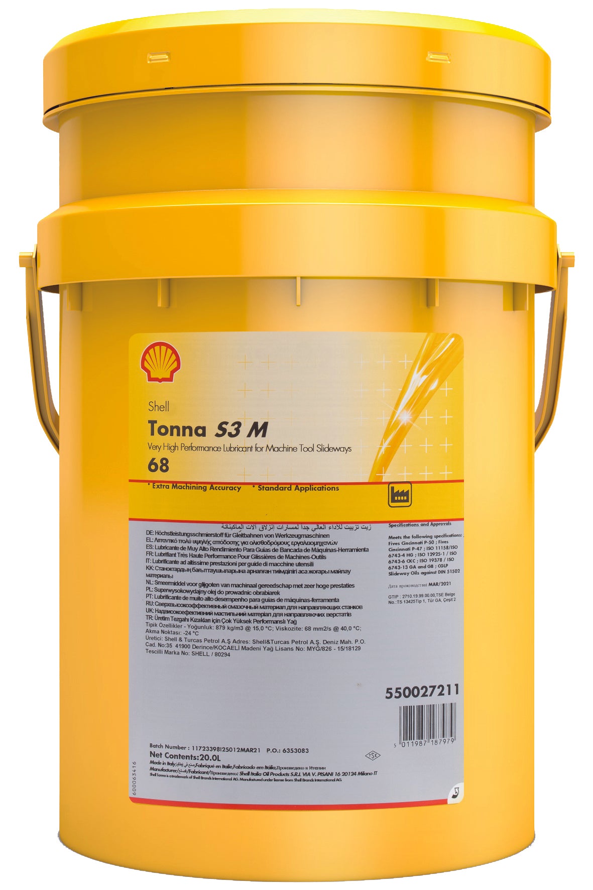 Shell Tonna Oil S3 M 68, 20 L