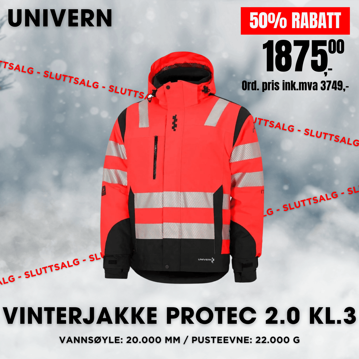 Skall-/vinterjakke 87123-419 Protec 2.0 kl. 3