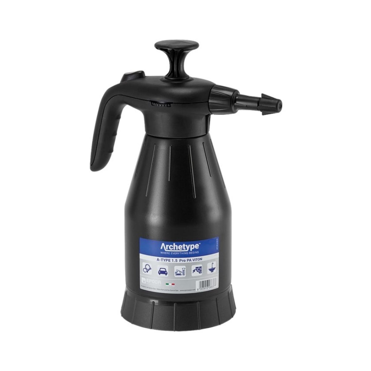 PUMPEKANNE A-TYPE 1.5L PRO PA VITON BRASS OUTLET SOLVENT