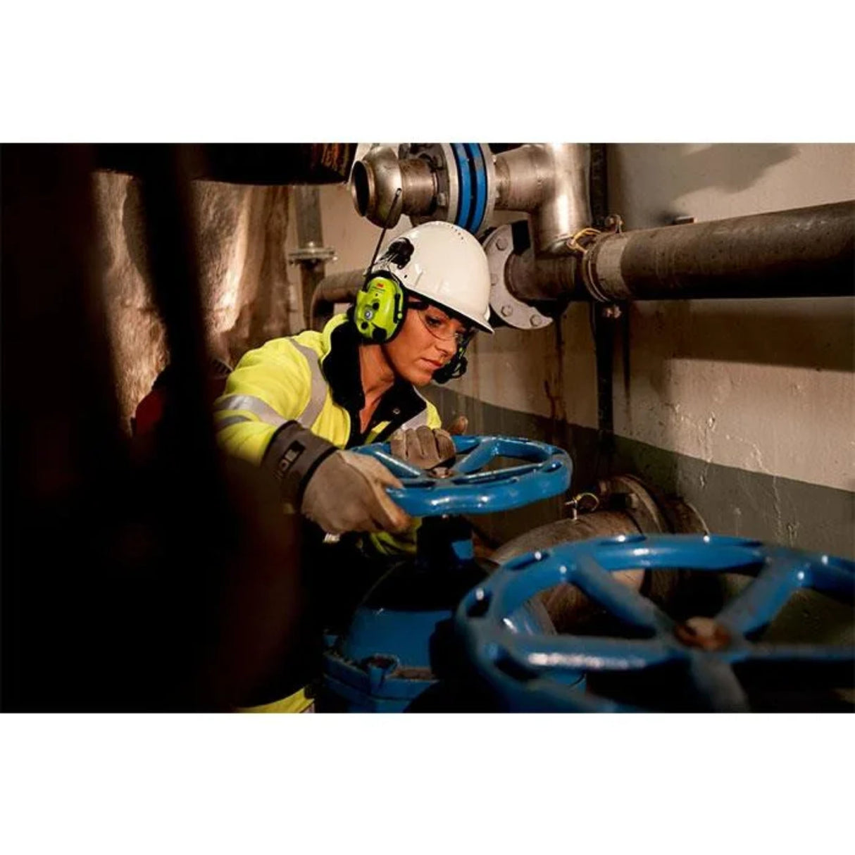 Hørselvern Peltor WS LiteCom PRO III 446 MHz Hi-Viz headset m/hjelmfeste