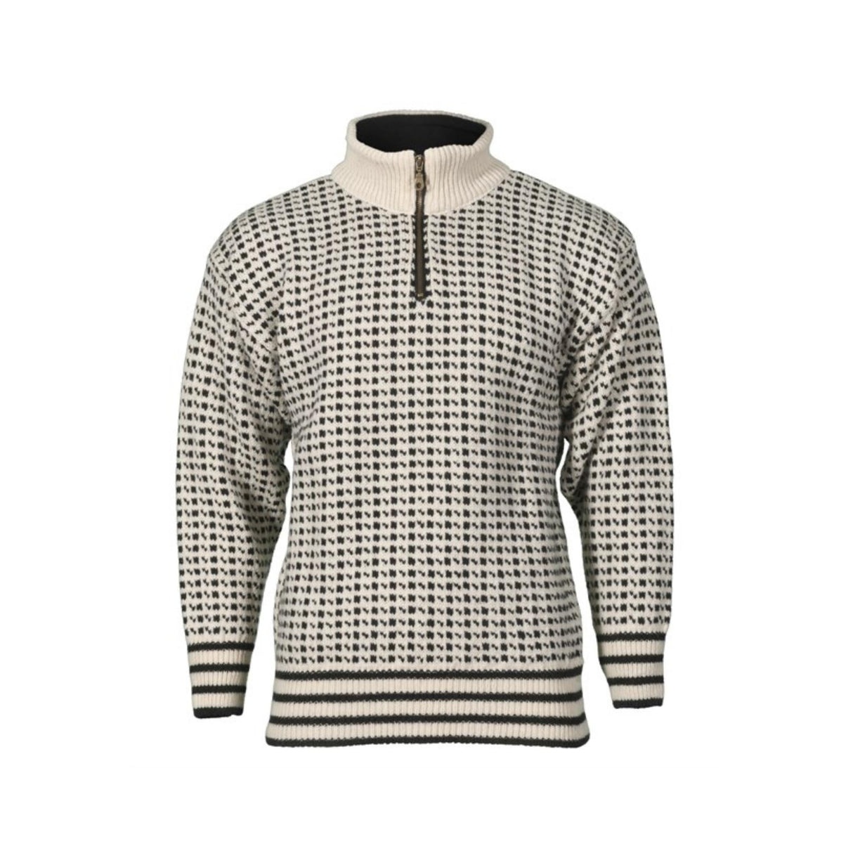 Ullgenser Islender Bråtens med ½ Zip 100% ull