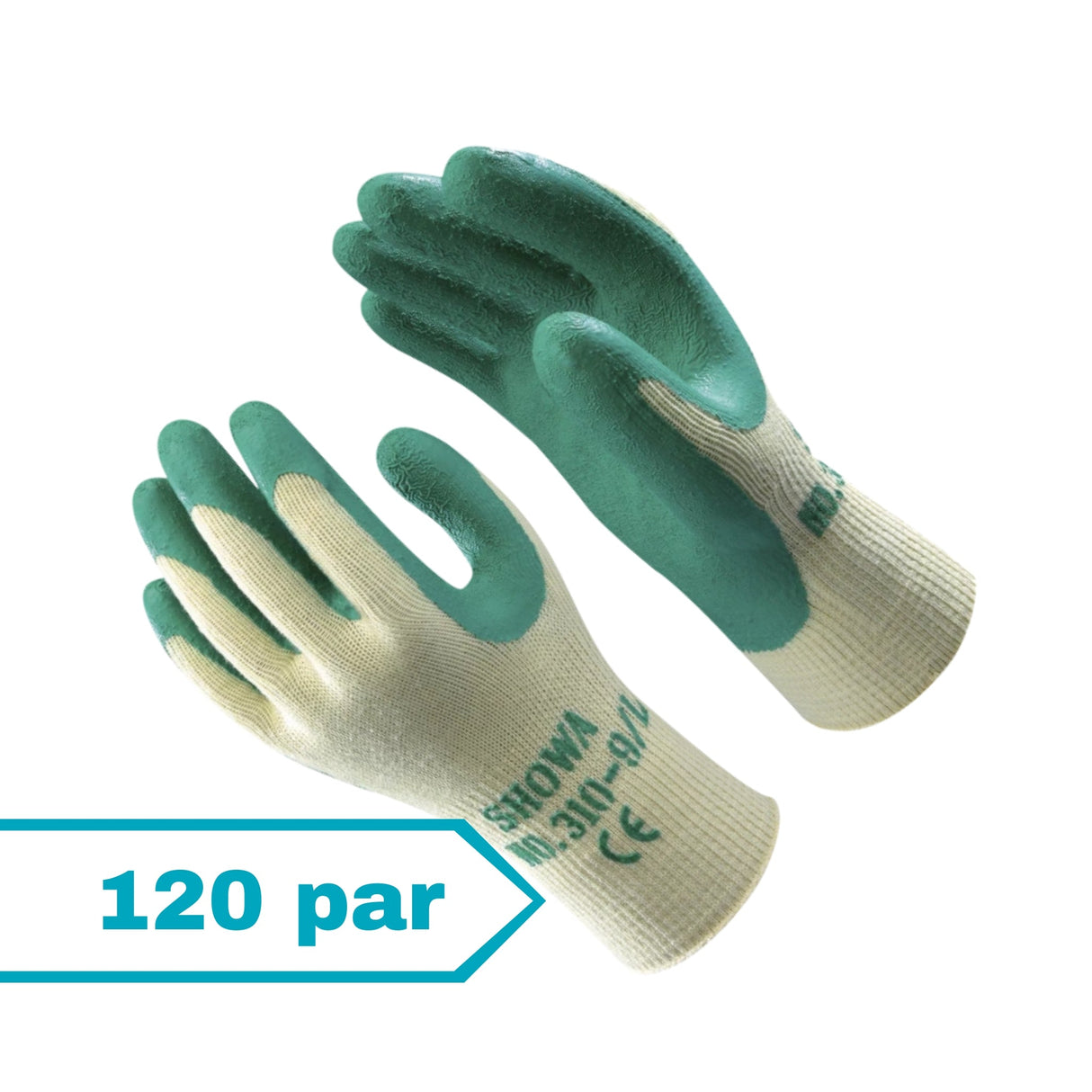 Monteringshansker 310 Green, 120 par