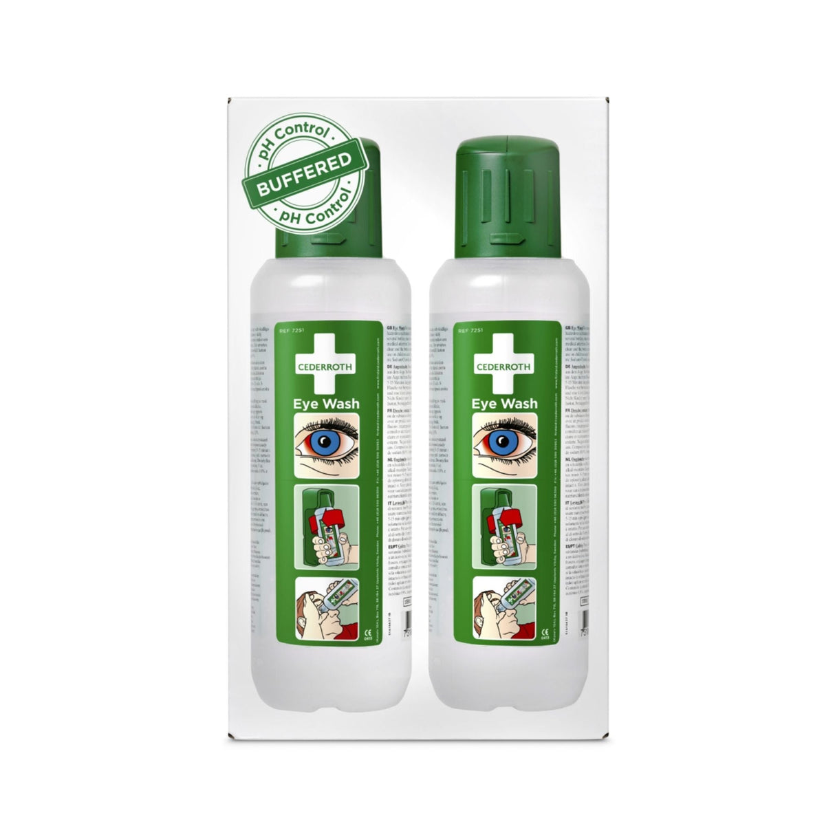 Øyedusj med 2 flasker à 500ml.