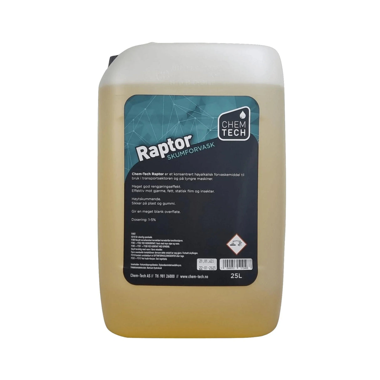 RAPTOR SKUMFORVASK 25 LTR