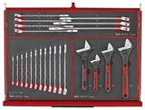 26" PRO35™ stablet verktøysett FOAM 418 deler rød TKS26R418F
