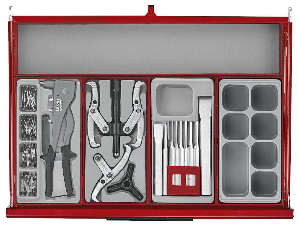 26" PRO35™ FOAM verktøysett 278 deler rød TKW26R278F
