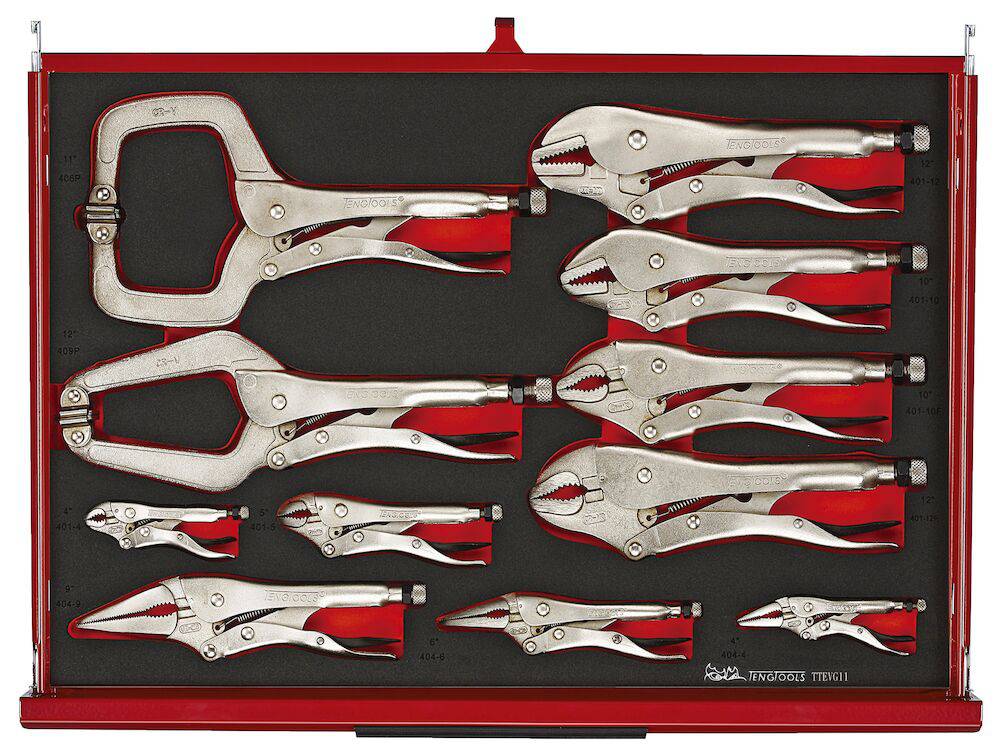 26" PRO35™ stablet verktøysett FOAM 528 deler rød TKS26R528F