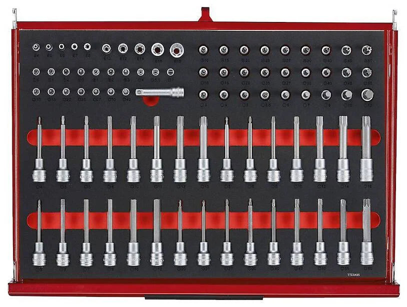 26" PRO35™ stablet verktøysett FOAM 702 deler rød TKS26R702F