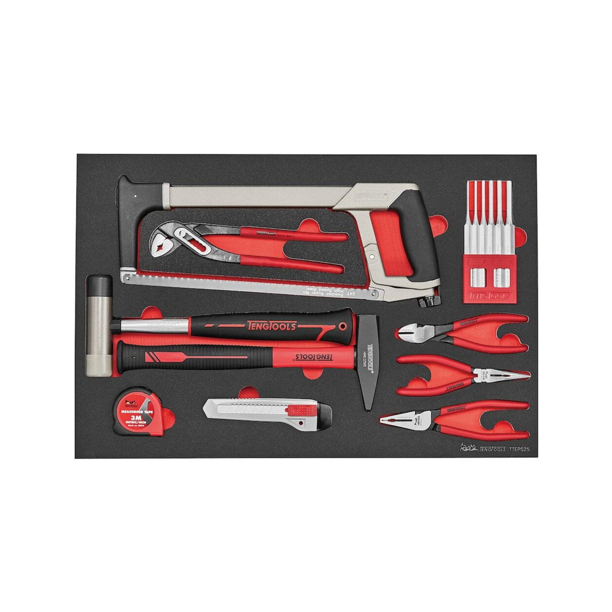 26" Classic Verktøyvogn, Foam Verktøysett, 179 deler (TCMME179)