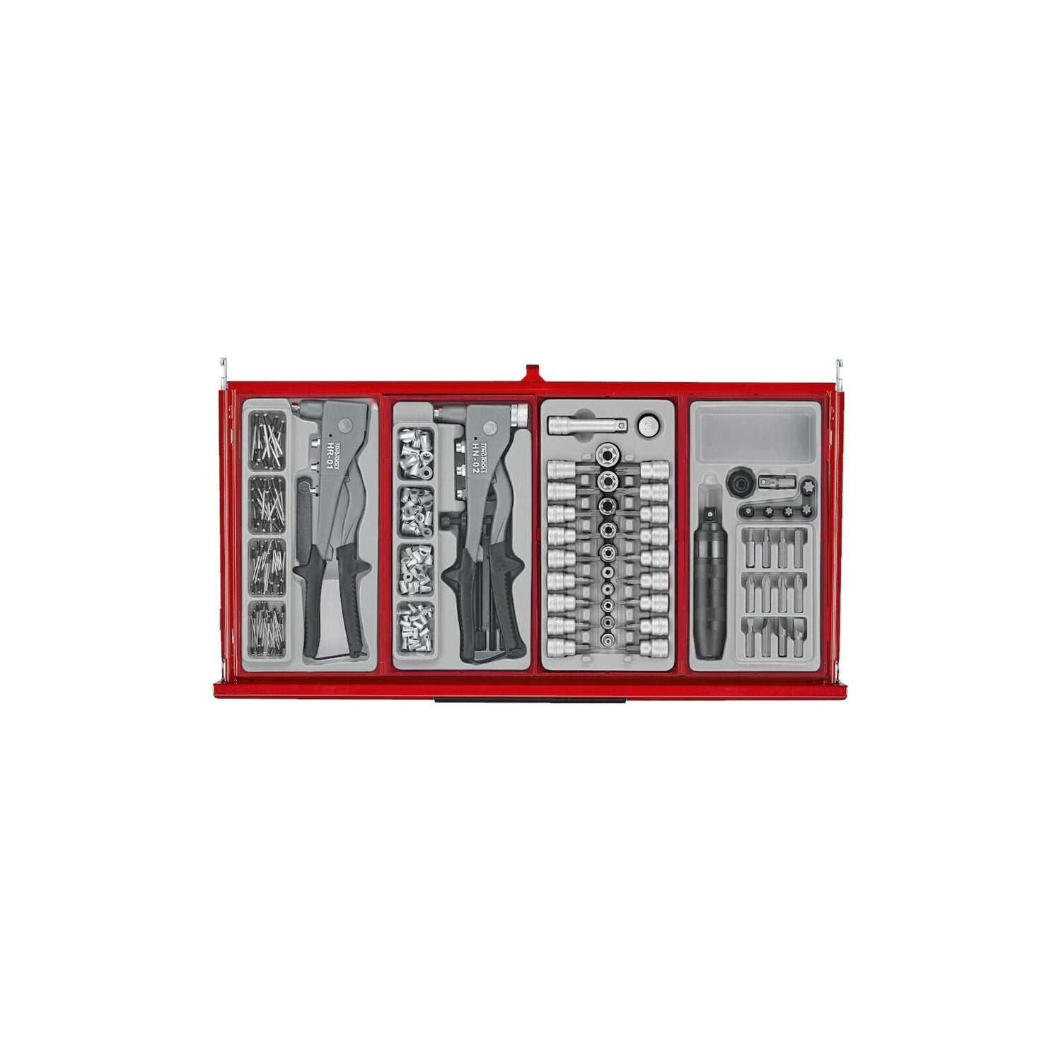 26" PRO35™ stablet verktøysett 753 deler rød TKS26R753T