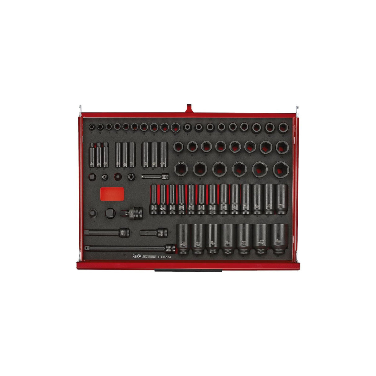 53" PRO35™ Monster stablet verktøysett FOAM 1133 deler rød TKS53R1133F