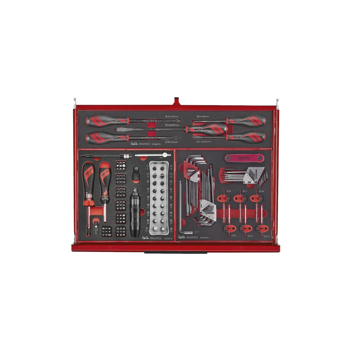 53" PRO35™ Monster stablet verktøysett FOAM 1133 deler rød TKS53R1133F