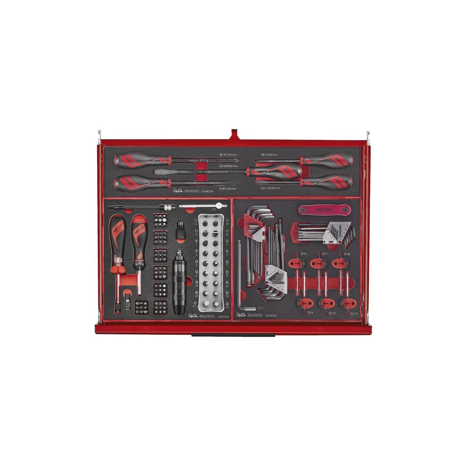 53" PRO35™ Monster stablet verktøysett FOAM 1133 deler rød TKS53R1133F