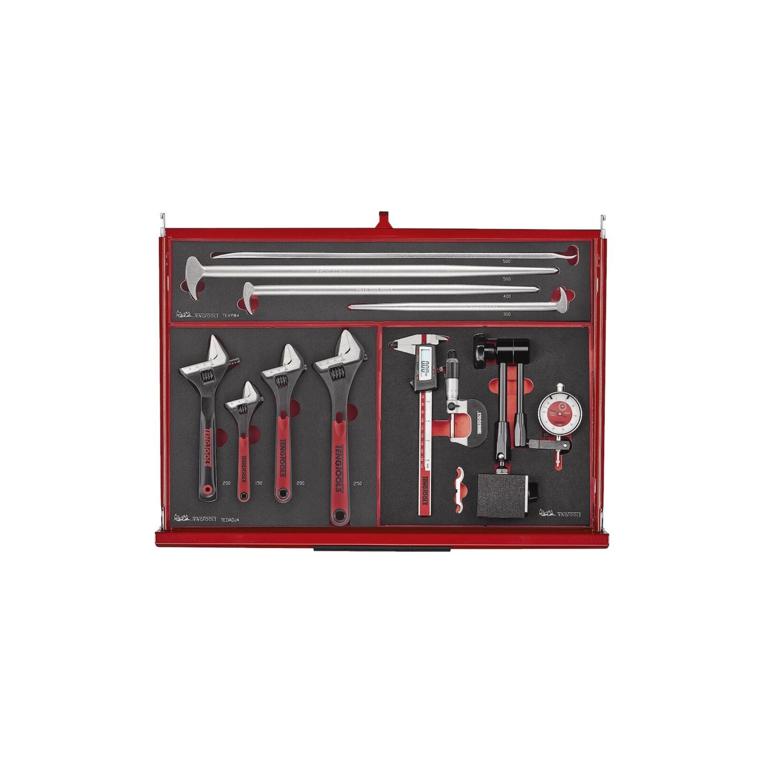 53" PRO35™ Monster stablet verktøysett FOAM 1133 deler rød TKS53R1133F