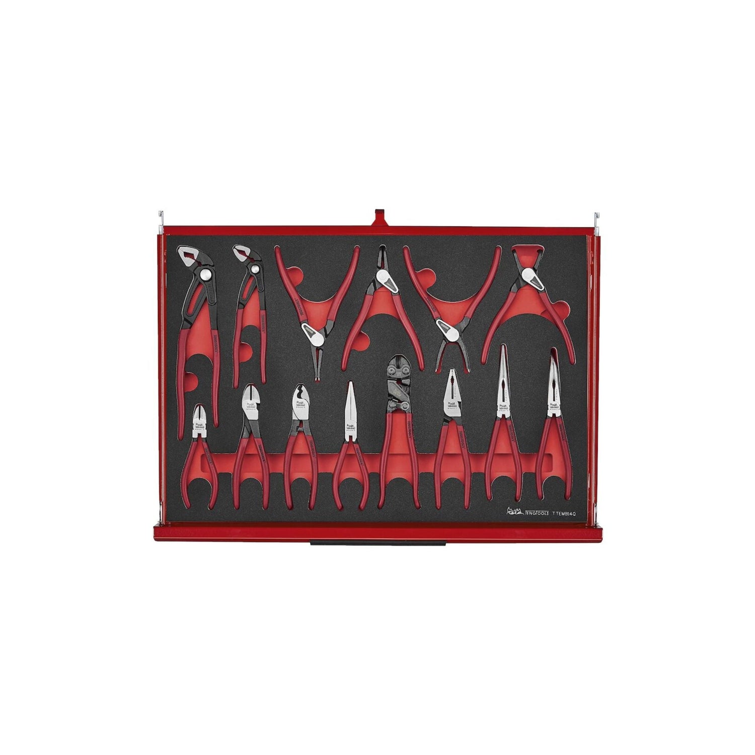 53" PRO35™ Monster stablet verktøysett FOAM 1133 deler rød TKS53R1133F