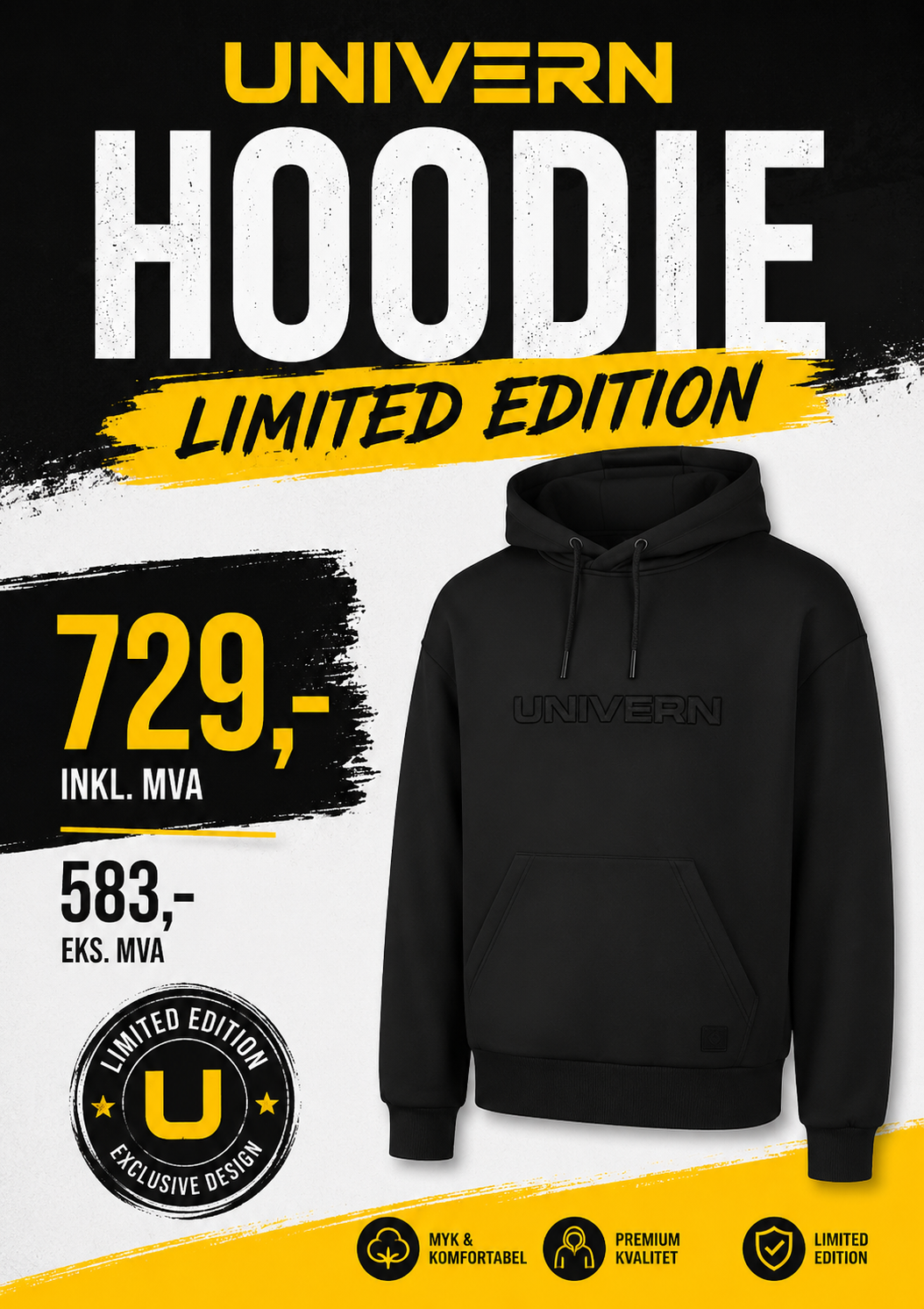 Univern Print hoodie - Limited Edition