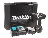 Makita 18V Borskrutrekker LXT ® med 2 Batteri 5Ah og hurtiglader DDF484RTEB - BLACK EDITION