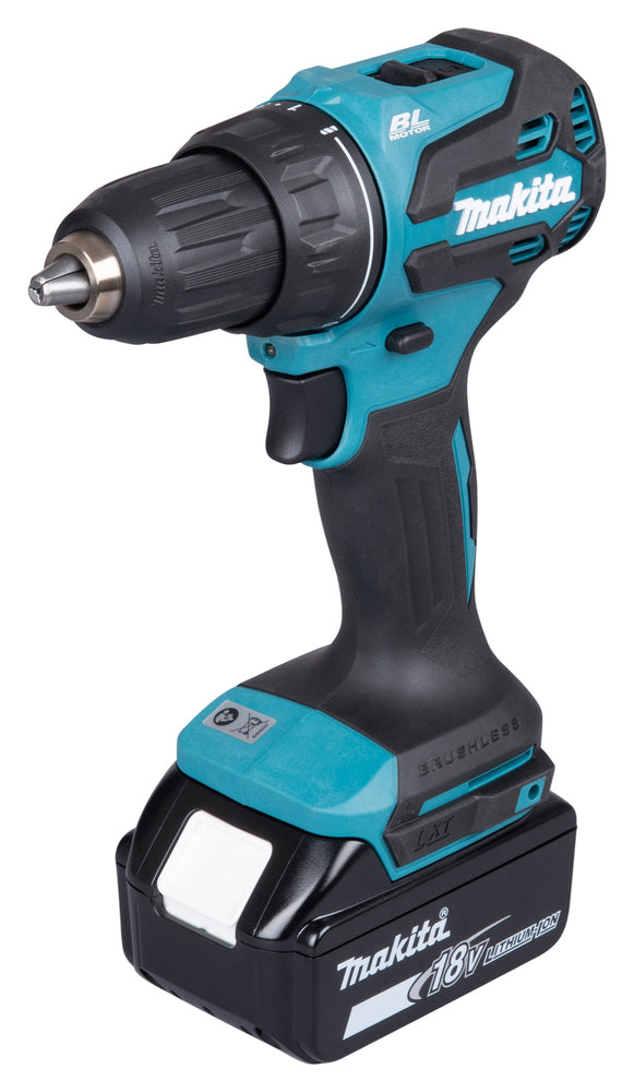 Makita 18V Borskrutrekker med batteri, lader og koffert  LXT® DDF490WF