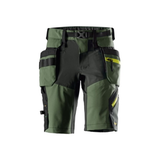 Softshellshorts 6140-3158 stretch FlexiWork, med avtakbare hylsterlommer