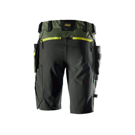Softshellshorts 6140-3158 stretch FlexiWork, med avtakbare hylsterlommer
