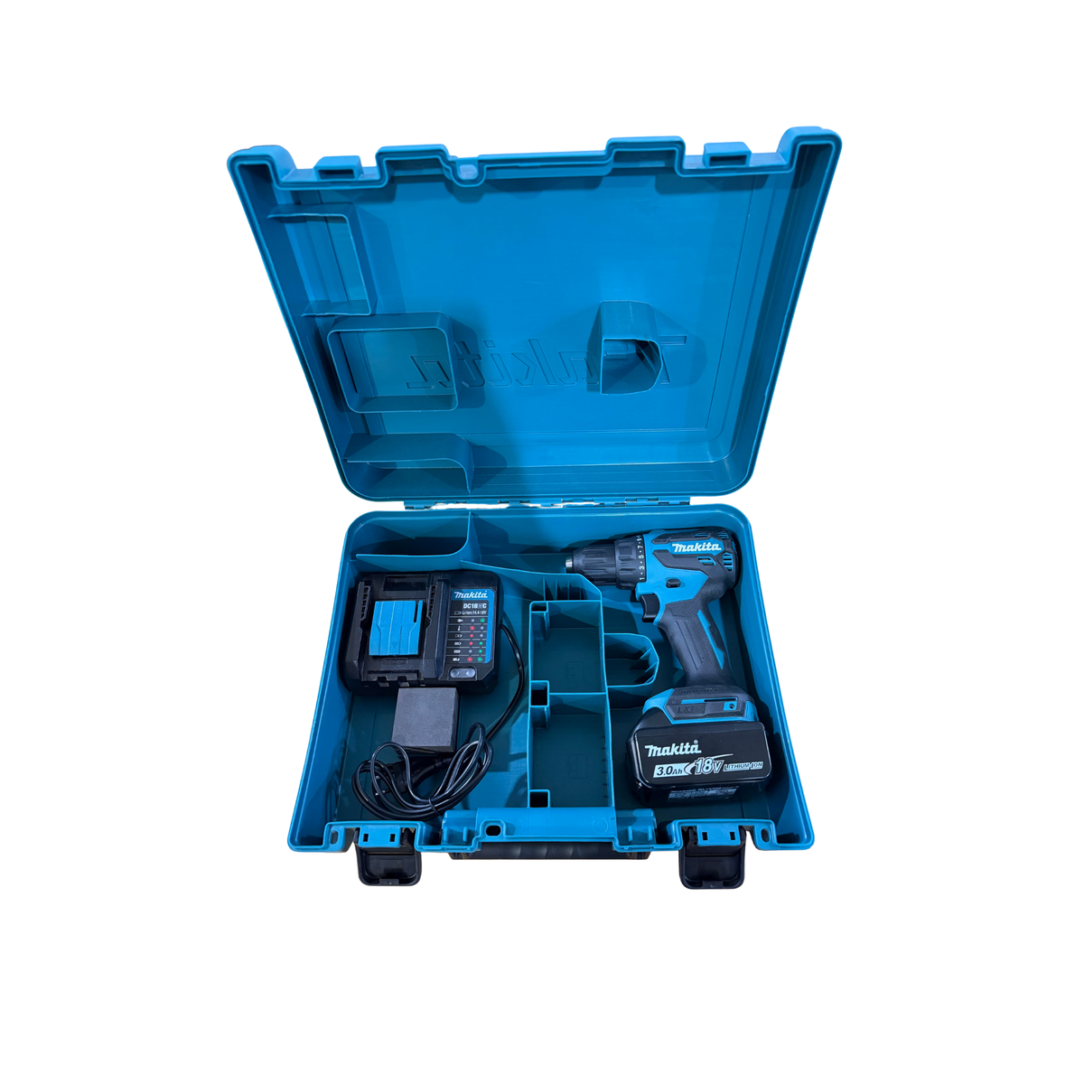 Makita 18V Borskrutrekker med batteri, lader og koffert  LXT® DDF490WF