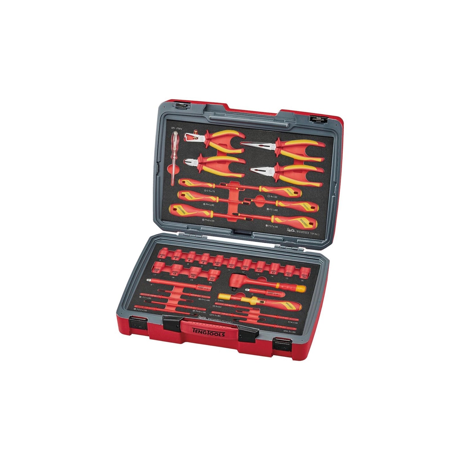 MECCA PRO TC-6 FOAM verktøysett for elektriker, 39 deler TC-6TE06