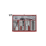 Verktøyvogn med verktøy Teng Tools 277 deler TCMM277EV
