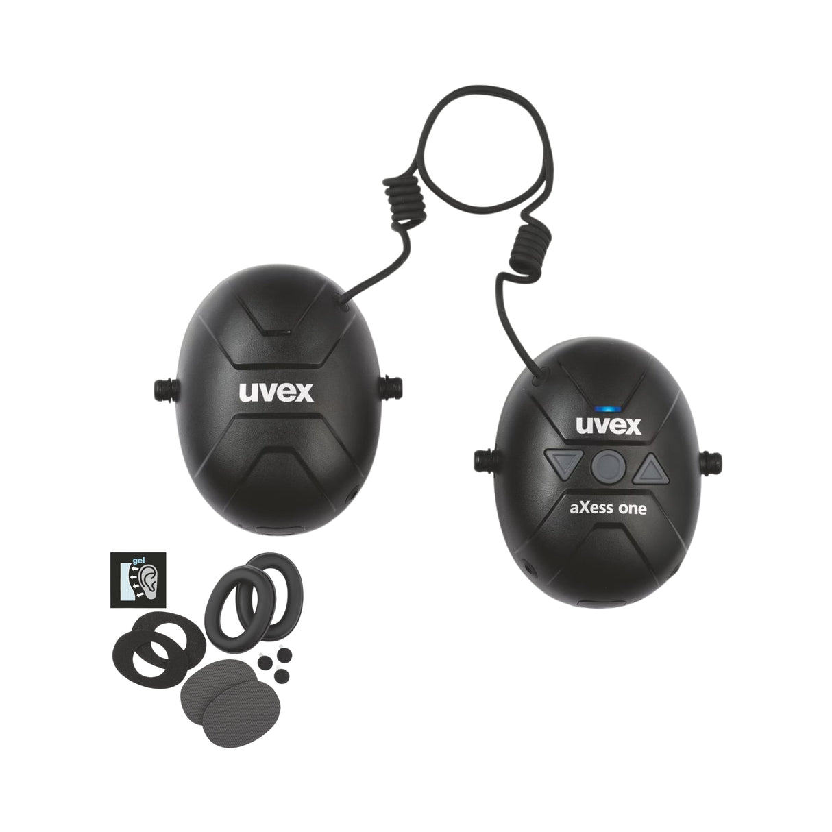Uvex Hørselvern Bluetooth aXess one m/gelputer